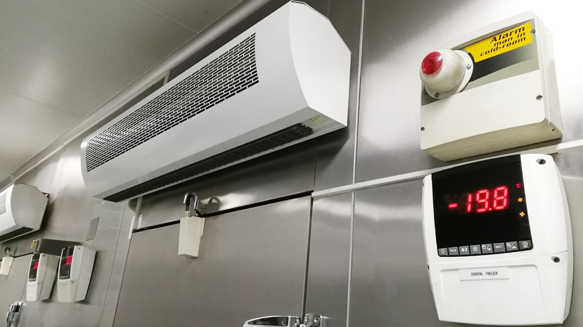 Commercial freezer.