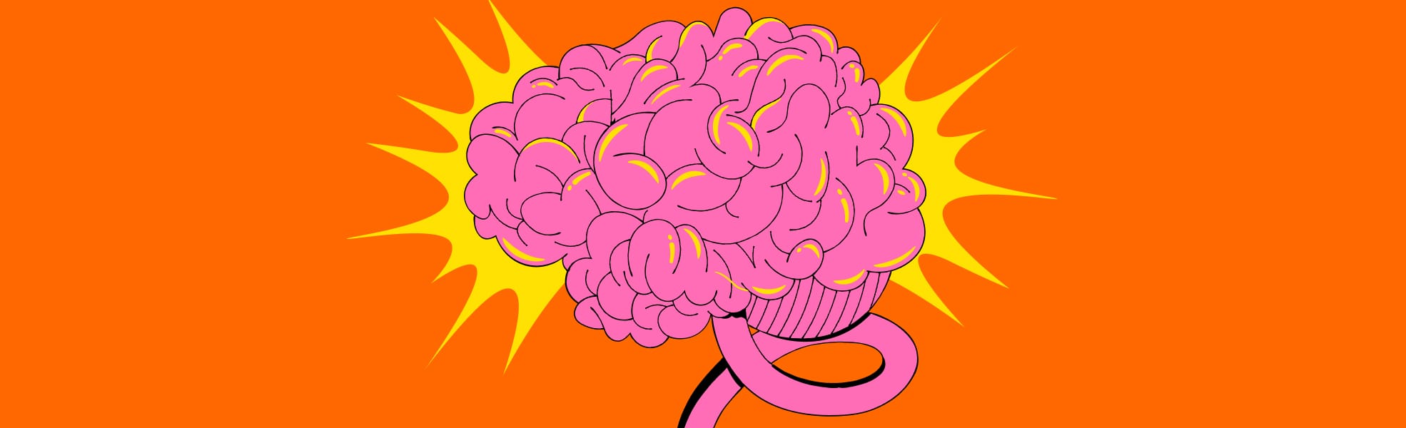 A cartoon brain