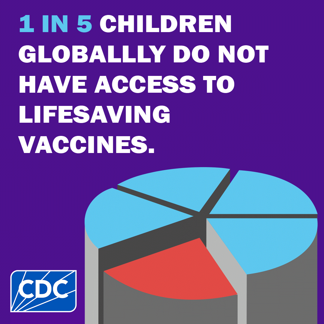 1 in 5 children globally do not have access to lifesaving vaccines.