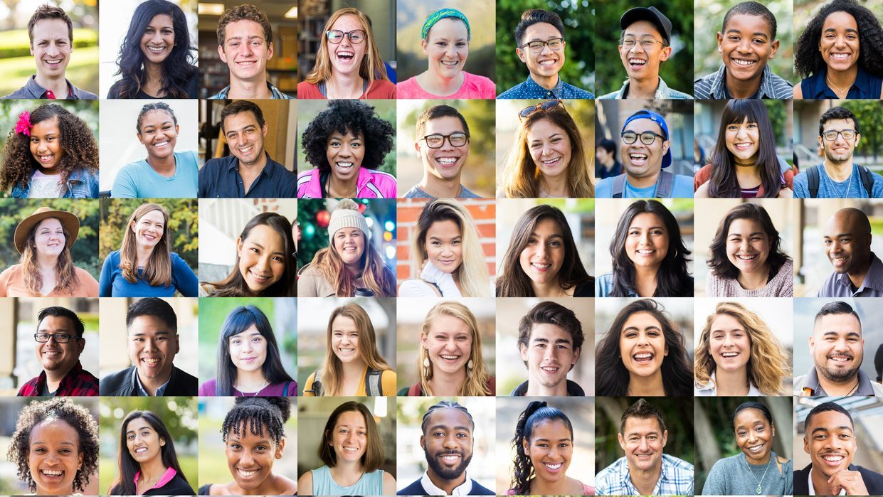 Young Diverse People Collage of diverse people.