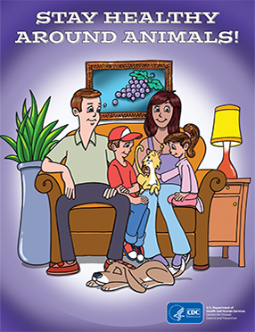 stay healthy around animals! coloring book