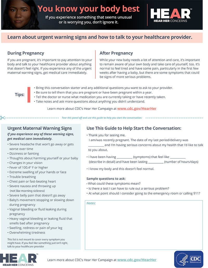 CDCHearHerWomensurgentwarningsignsthumb.jpg Conversation guide with urgent warning signs.
