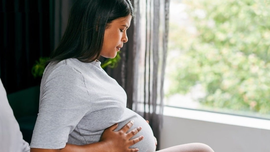 Pregnant and Postpartum People pregnant woman sitting by window