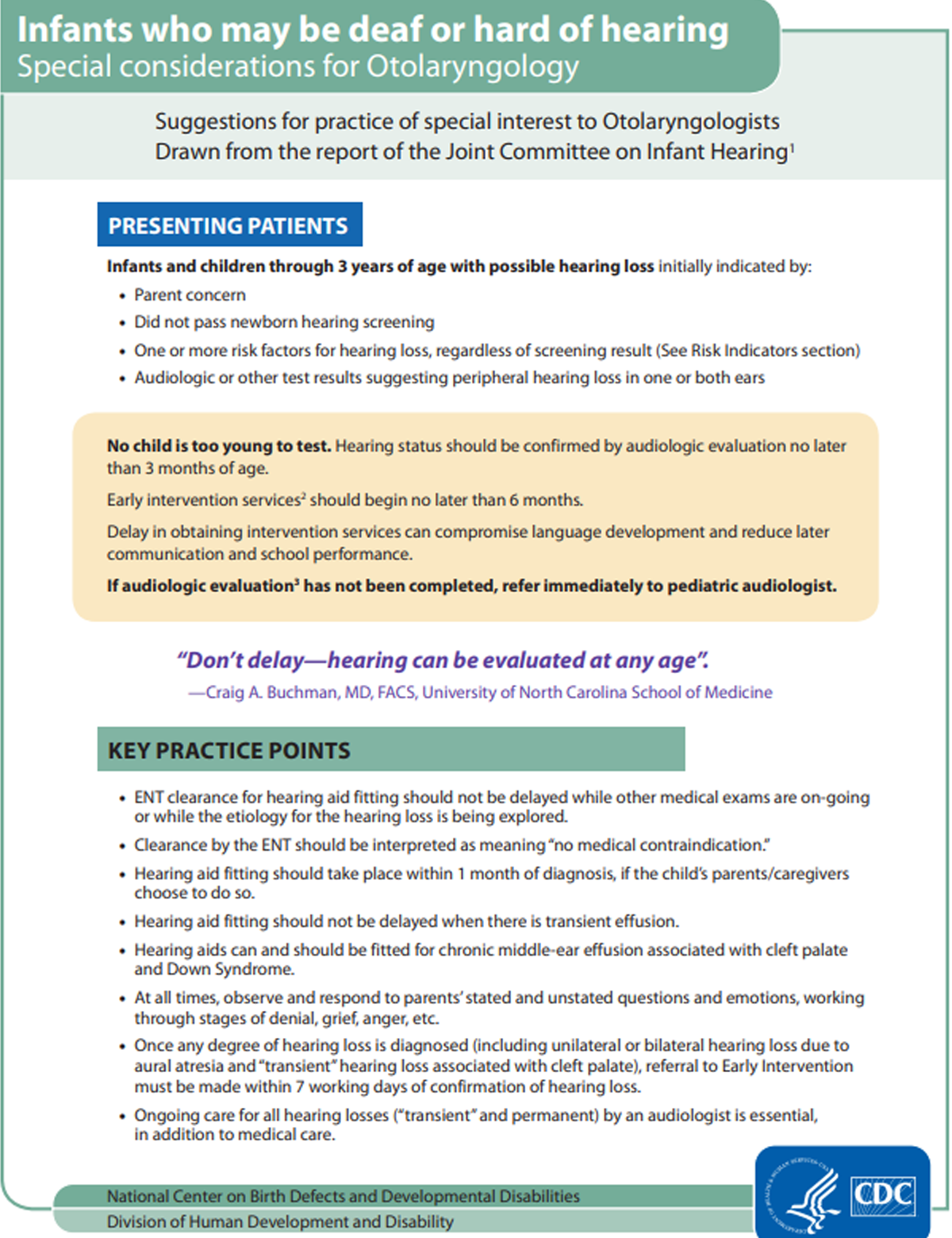 pdf preview - infants who may be deaf or head of hearing