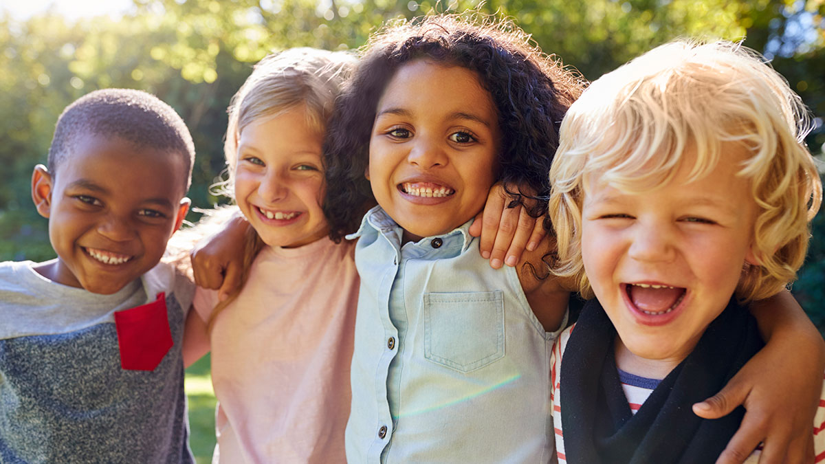 -- title missing -- Kids are smiling