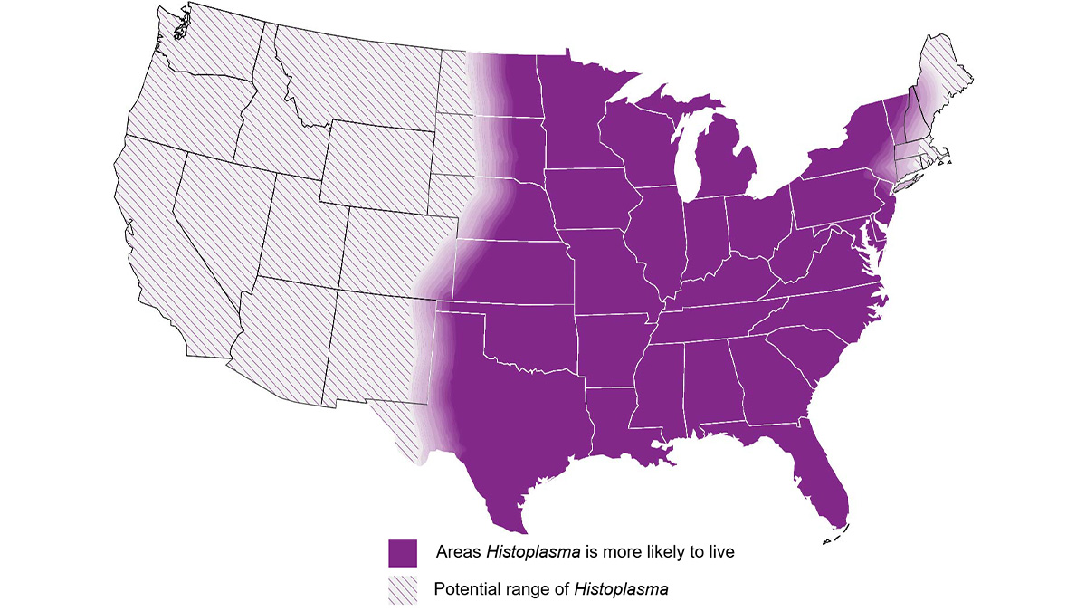 U.S. map with shaded areas