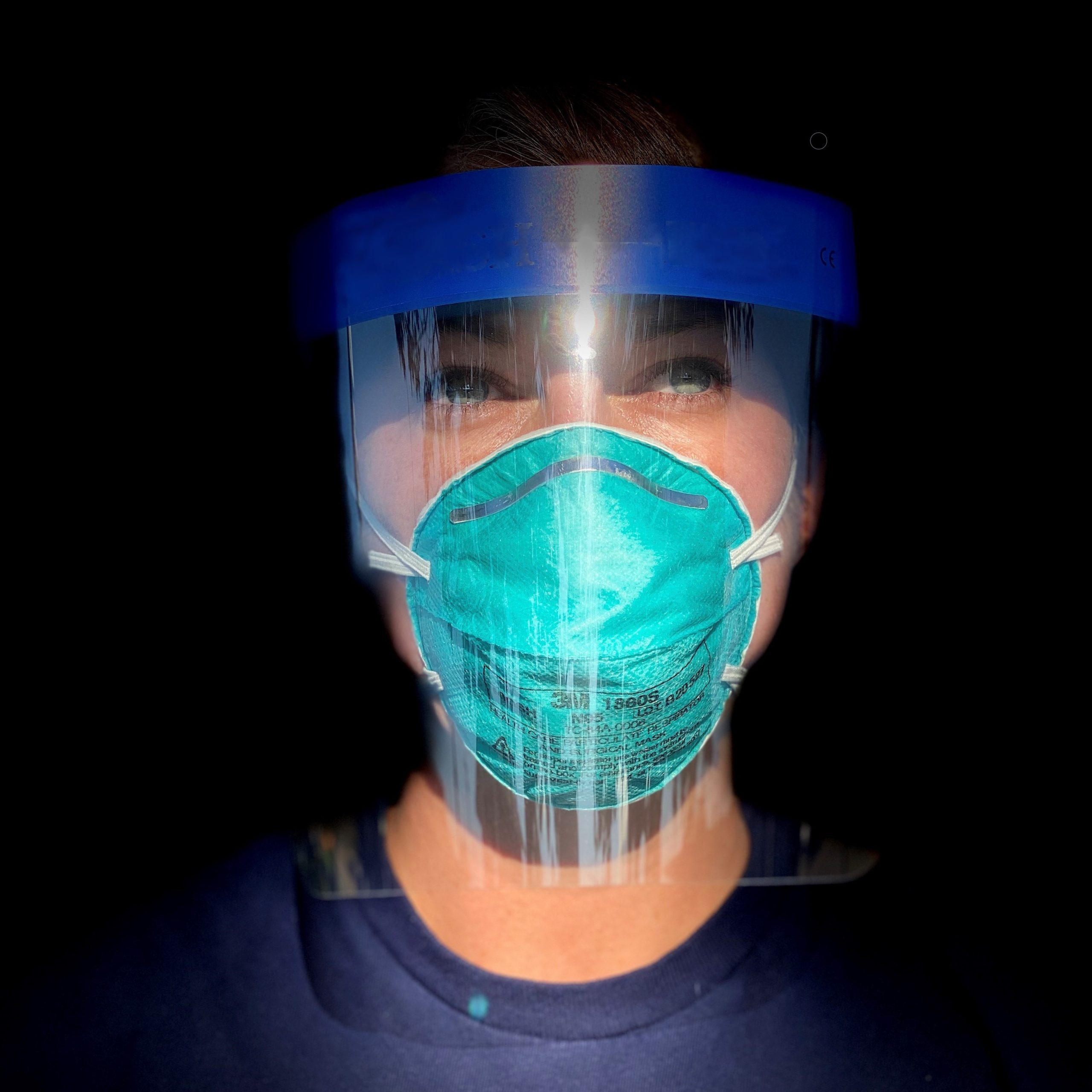 Laboratory scientist Jesica Jacobs A laboratory scientist during CDC's COVID-19 response wearing a mask and face shield.