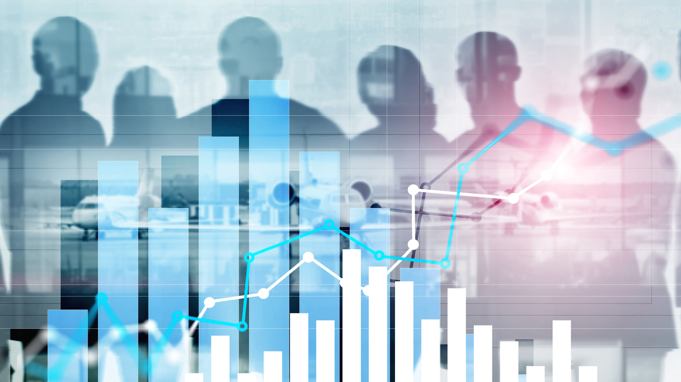 NIOSH Center Work Comp Studies Silhouettes of people behind a bar graph.
