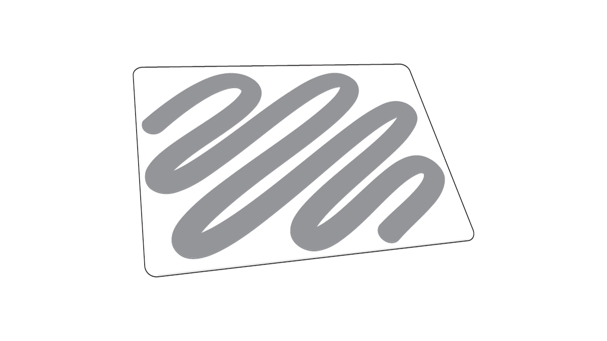— title missing — Example of overlapping ‘S’ pattern to cover the entire surface with diagonal strokes