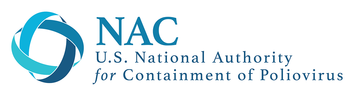 U.S. NAC U.S. National Authority or Containment of Poliovirus logo